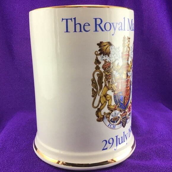 Royal Marriage Charles and Diana Beer Mug Tankard Oversized Coffee Mug 1981 - Picture 8 of 12